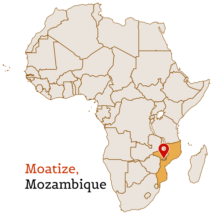 Mapa Moatize Mozambique